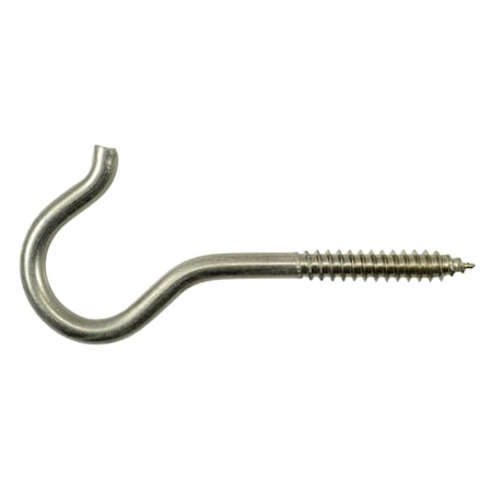 Midwest Fastener 7/32" x 13/16" x 3-7/8" 18-8 Stainless Steel #804 Screw Hooks 20PK 52398